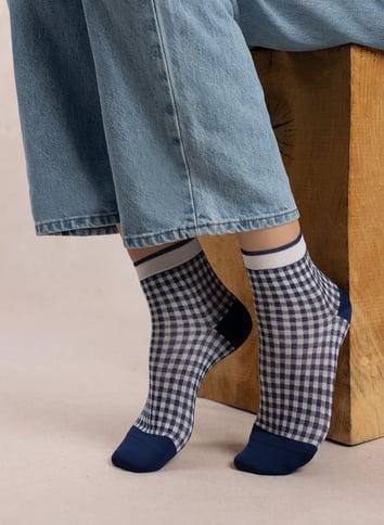 Sokken met print - katoenblend BLEUFORET Blauw